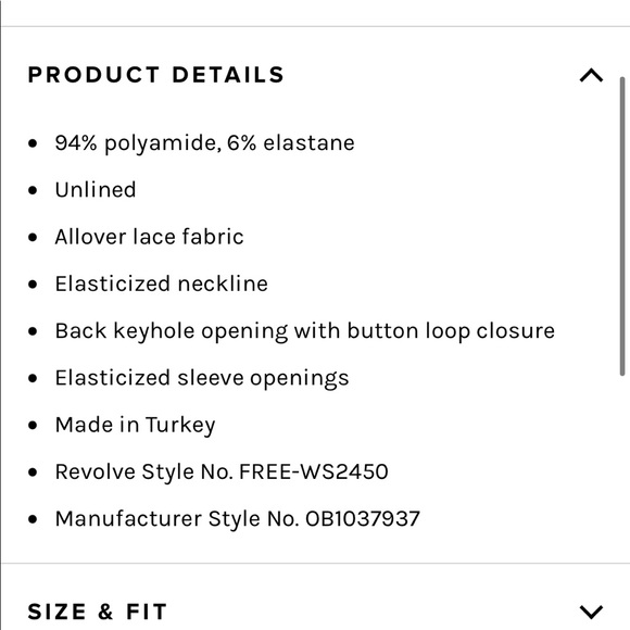 NEW • Free People • Olivia Lace Blouse White XS - Picture 4 of 7